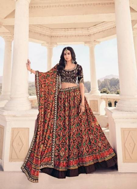 Multi Colour KAVIRA MAAYA 1 Heavy Wedding Wear Printed Designer Stylish Lahenga Choli Collection 103